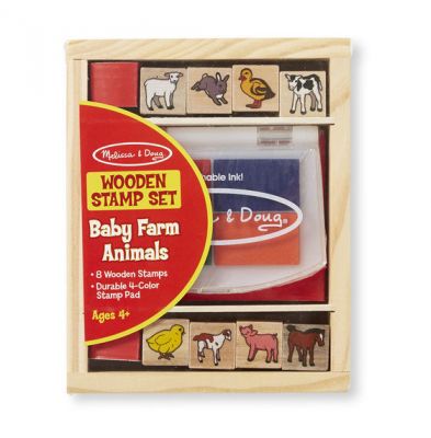 Baby Farm Animal Stamp Set - Melissa and Doug (£6.99)